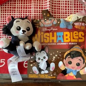 New with  bag limited release series of Wishables plush Figaro from Pinocchio